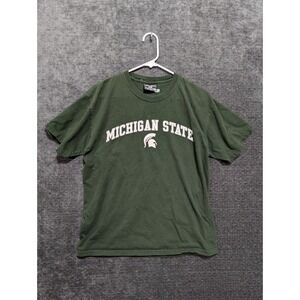 Michigan State Spartans Green Short Sleeve T Shirt NCAA College Mens Size M